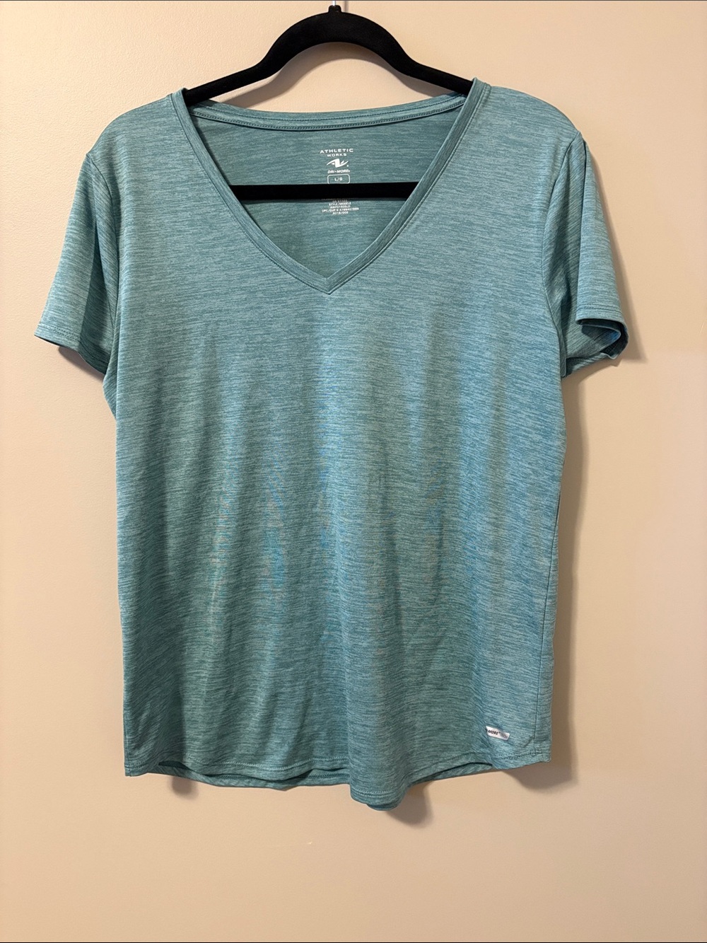 Athletic Works Women's V-Neck Tee - Sea Green Heather